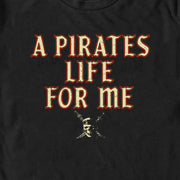 Men's Pirates of the Caribbean: Curse of the Black Pearl A Pirates Life for Me  Adult T-Shirt