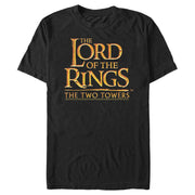 Men's The Lord of the Rings Two Towers Large Logo  Adult T-Shirt