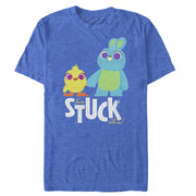 Men's Toy Story Ducky & Bunny Stuck With Us  Adult T-Shirt