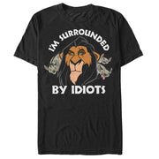 Men's Lion King Scar Surrounded by Idiots  Adult T-Shirt