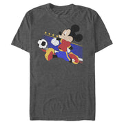 Men's Mickey & Friends Mickey Mouse Spain Soccer Team  Adult T-Shirt