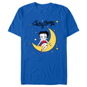 Men's Betty Boop Crescent Moon Betty  Adult T-Shirt