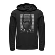 Men's Marvel Black Panther Striped Profile  Adult Pull Over Hoodie