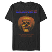 Men's Halloween II Sequel Poster They Couldn't Stop Him Now He's Back  Adult T-Shirt