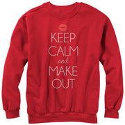 Men's Lost Gods Keep Calm and Make Out  Adult Sweatshirt