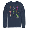 Men's Toy Story Pixel Characters  Adult Long Sleeve Shirt