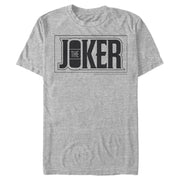 Men's Batman Joker Text Logo  Adult T-Shirt