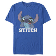 Men's Lilo & Stitch Silly Black Glasses  Adult T-Shirt