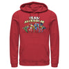 Men's Justice League Team Awesome Perspective  Adult Pull Over Hoodie