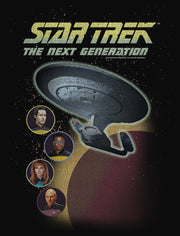 Men's Star Trek: The Next Generation Enterprise with Captain and Crew Portraits  Adult Tank Top