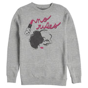 Men's Cruella No Rules Fashion Sketch  Adult Sweatshirt