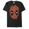 Men's Marvel Deadpool Shell Cases Face  Adult T-Shirt