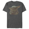 Men's Star Wars: The Mandalorian The Child Portrait  Adult T-Shirt