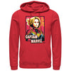 Men's Marvel Captain Marvel Artistic Portrait  Adult Pull Over Hoodie