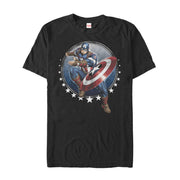 Men's Marvel Captain America Shield Toss  Adult T-Shirt