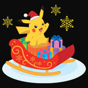 Men's Pokemon Christmas Pikachu Sleigh  Adult Tank Top