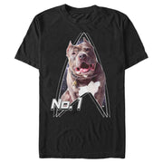 Men's Star Trek: Picard Number One Dog  Adult T-Shirt