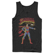 Men's Superman Patriotic Adventures  Adult Tank Top