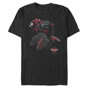 Men's Marvel Spider-Man: Into the Spider-Verse Miles Morales Jump  Adult T-Shirt