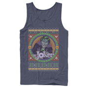 Men's Batman Ugly Christmas Joker  Adult Tank Top