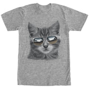 Men's Lost Gods Cat in Aviator Sunglasses  Adult T-Shirt