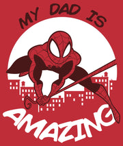 Men's Marvel My Dad is Amazing Cartoon Spider-Man  Adult T-Shirt