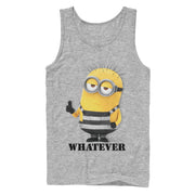 Men's Despicable Me 3 Minion Whatever Prisoner  Adult Tank Top