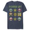 Men's Nintendo Super Mario Power Up Bingo  Adult T-Shirt