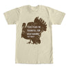 Men's Lost Gods Thankful for Vegetarians Thanksgiving  Adult T-Shirt