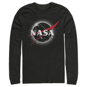 Men's NASA Total Eclipse Logo  Adult Long Sleeve Shirt