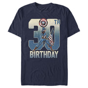 Men's Marvel Captain America 30th Birthday  Adult T-Shirt