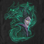 Men's Sleeping Beauty Maleficent Dragon Swirl  Adult T-Shirt