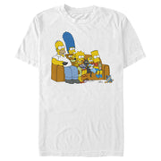 Men's The Simpsons Classic Family Couch  Adult T-Shirt