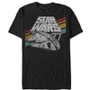 Men's Star Wars Retro 77 Millennium Falcon Stripes  Adult T-Shirt