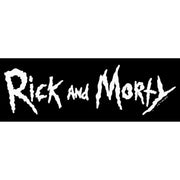 Men's Rick And Morty White Logo  Adult T-Shirt