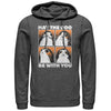 Men's Star Wars The Last Jedi Halloween Porg Boo With You  Adult Pull Over Hoodie