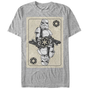 Men's Star Wars Stormtrooper Playing Card  Adult T-Shirt