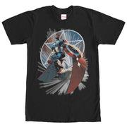 Men's Marvel Captain America Wings  Adult T-Shirt