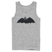 Men's Batman Caped Crusader Silhouette  Adult Tank Top