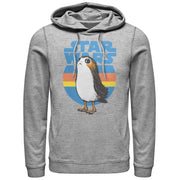 Men's Star Wars The Last Jedi Retro Porg  Adult Pull Over Hoodie