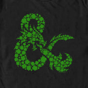 Men's Dungeons & Dragons St. Patrick's Day Four-Leaf Clover Logo  Adult T-Shirt