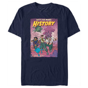 Men's Strange World Let's Go Make History  Adult T-Shirt