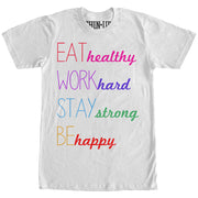 Women's CHIN UP Happy  Adult Boyfriend Tee