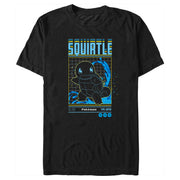 Men's Pokemon Squirtle Retro Grid  Adult T-Shirt