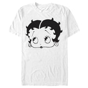 Men's Betty Boop Big Face  Adult T-Shirt