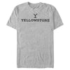 Men's Yellowstone White Dutton Ranch Brand Logo  Adult T-Shirt