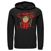 Men's Marvel Spider-Man: No Way Home Ripped Iron Suit  Adult Pull Over Hoodie