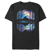 Men's Lost Gods Geometric Northern Lights  Adult T-Shirt