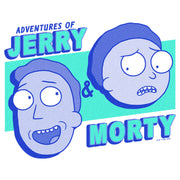 Men's Rick And Morty Adventures of Jerry & Morty  Adult T-Shirt