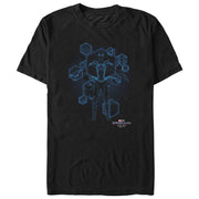 Men's Marvel Spider-Man: No Way Home Black Suit Blueprint  Adult T-Shirt